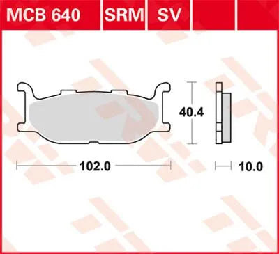 TRW SRM Sinterade Bromsbelägg för Scooter 125+ bild 1 PMMEDIA:3683cfced5ea0a45