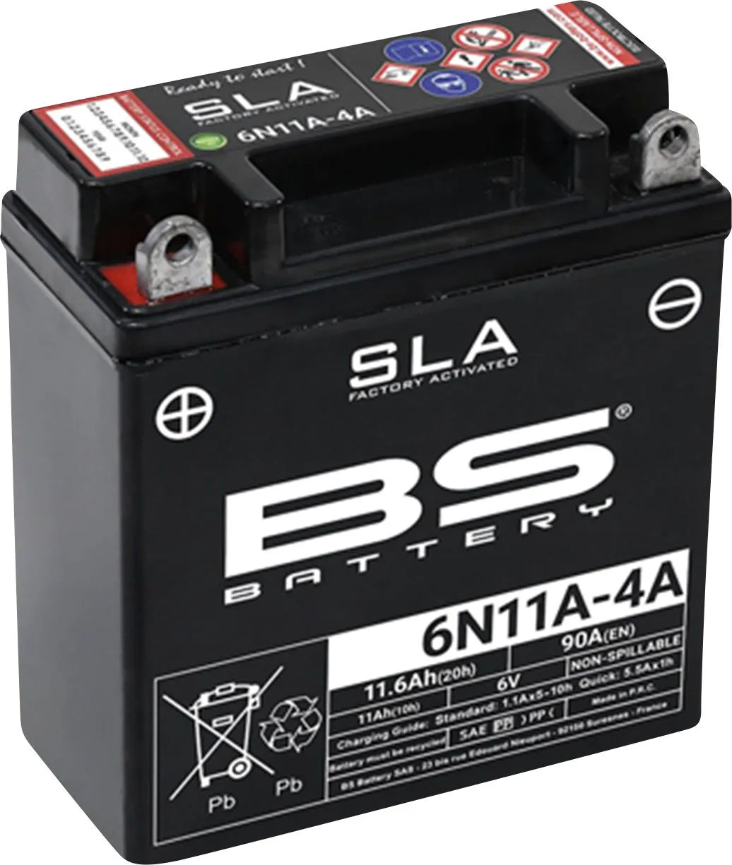 BS BATTERY AGM Underhållsfri MC-batteri 6N11A-4A SLA 6V bild 1 PMMEDIA:3dc2edffb73032ce