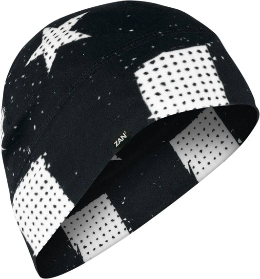 ZAN HEADGEAR SportFlex® Beanie svart/vit flagga bild 1 PMMEDIA:09c0ad5e983f6475