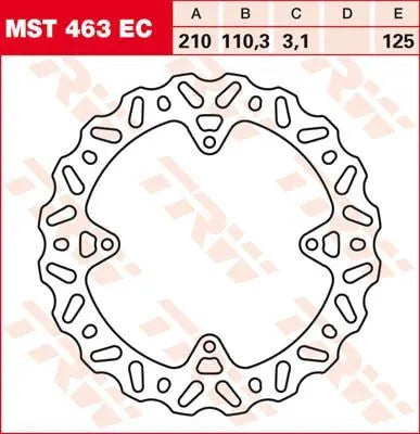 TRW EC Cross Design Bromsskiva Bak 210mm bild 1 PMMEDIA:6430b3813dc989c4