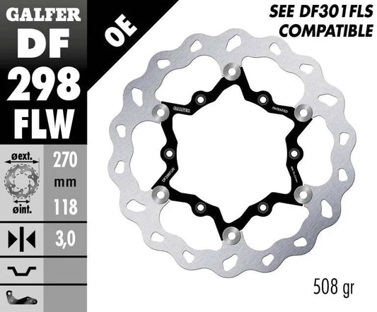 GALFER Brake Rotor Floating Wave Fram bild 2 PMMEDIA:54620148b57498af