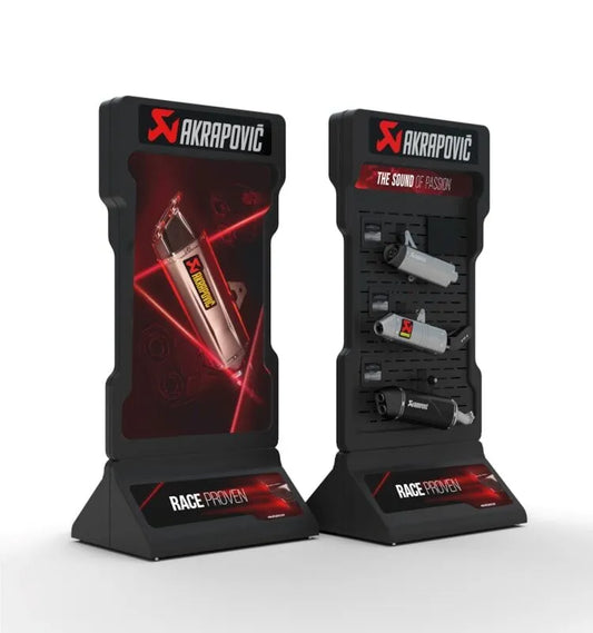 AKRAPOVIC POS Stand Moto Grafiskt Set bild 1 PMMEDIA:c45c8391b675d99f