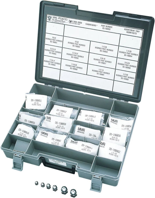 DRAG SPECIALTIES Acorn Nut Assortment Kit Krom bild 2 PMMEDIA:2f71e415a9e2e18c