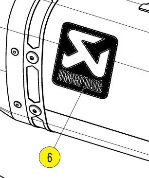 AKRAPOVIC Exhaust Sticker till Suzuki bild 2 PMMEDIA:cbf9353907d0f33b