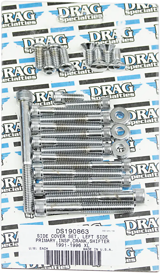 DRAG SPECIALTIES Skruvset vänster primär kåpa 91-03 XL bild 1 PMMEDIA:ef6070344991916b