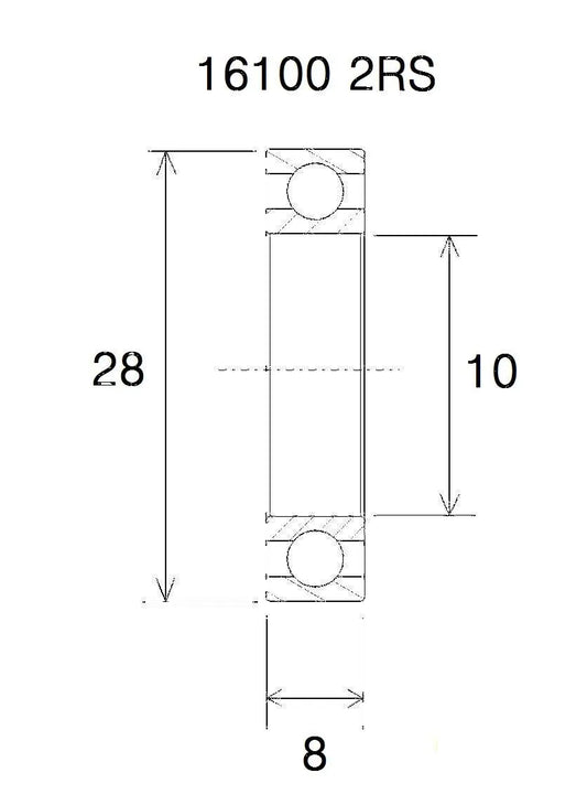 BLACK BEARING B3 Kullager 10x28x8 mm bild 1 PMMEDIA:64c74837c98e2da1