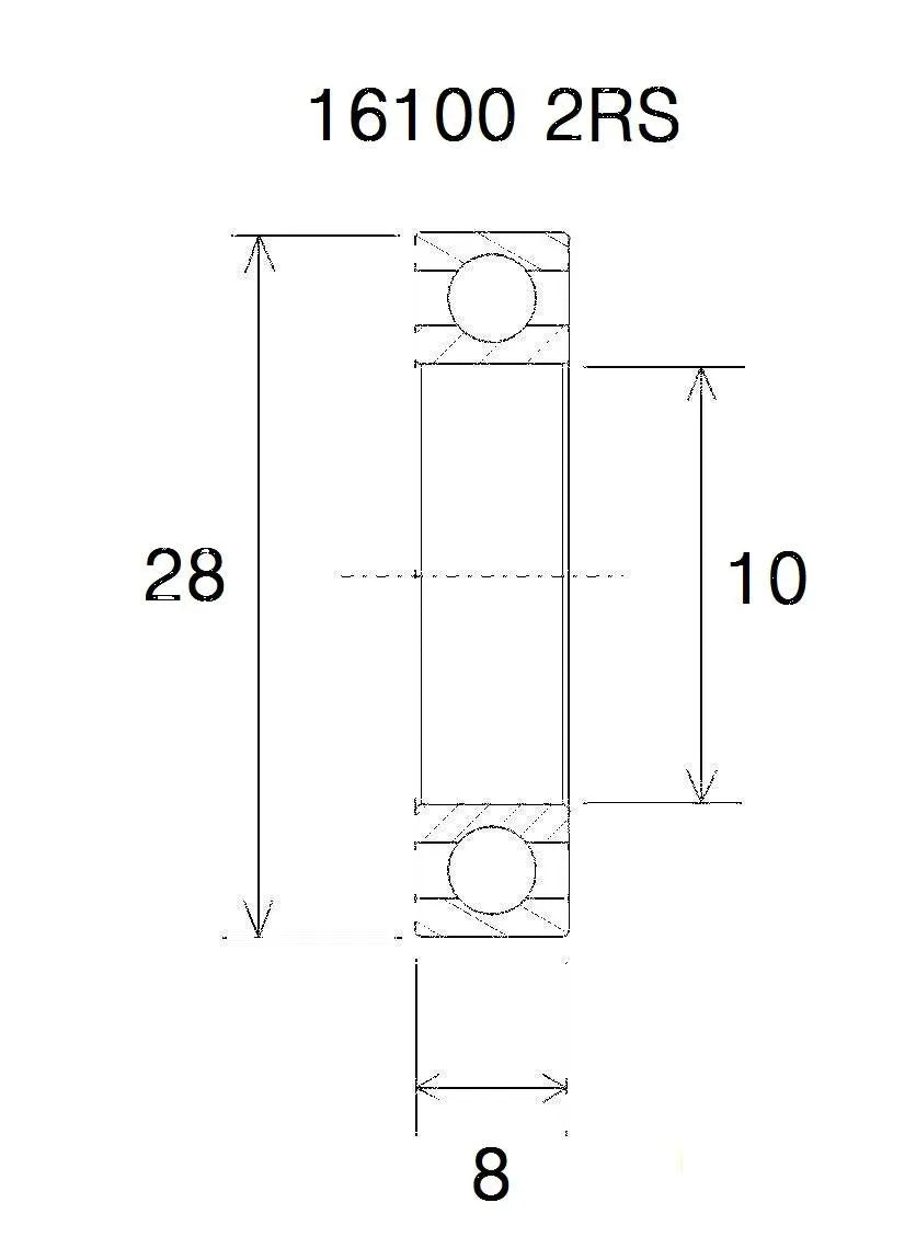 BLACK BEARING B5 Lager 10x28x8 mm bild 1 PMMEDIA:64c74837c98e2da1