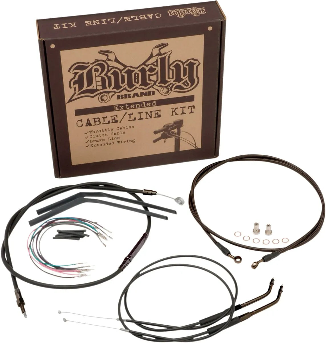 BURLY BRAND komplett kabelkit för Ape Hangers 12" bild 3 PMMEDIA:e0edc3d1166cdf05