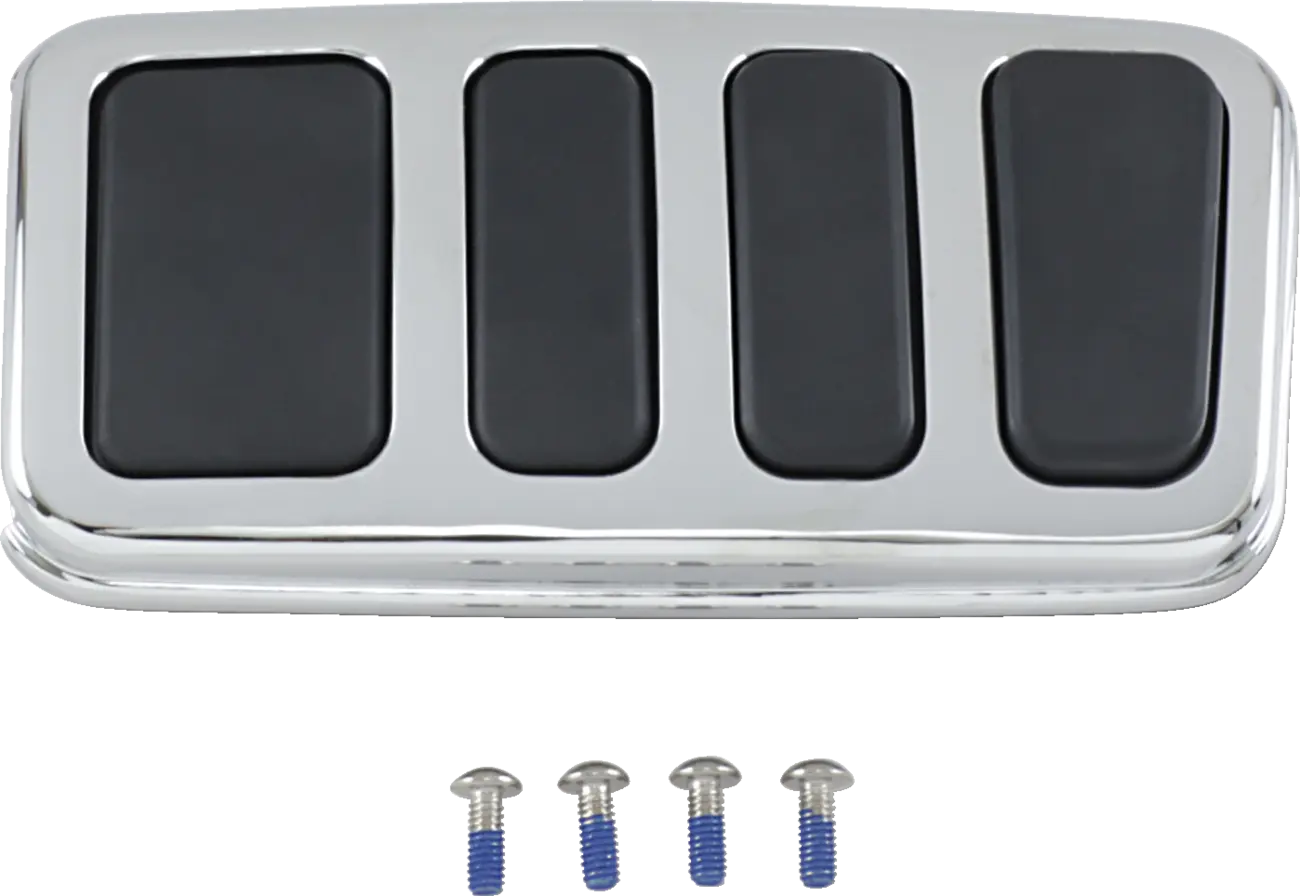 KURYAKYN ISO® Bromspedalplatta Extended Chrome/Rubber bild 1 PMMEDIA:f6cf7084ce6dc173