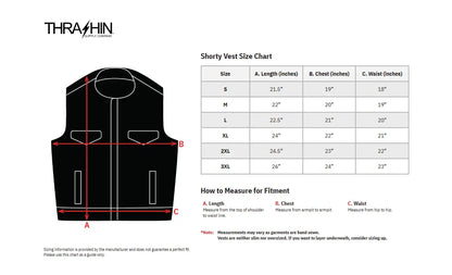 Thrashin Supply Co Encinal Leather Shorty Riding Vest Jacka textil herr bild 7 PMMEDIA:b2026809eb48f816
