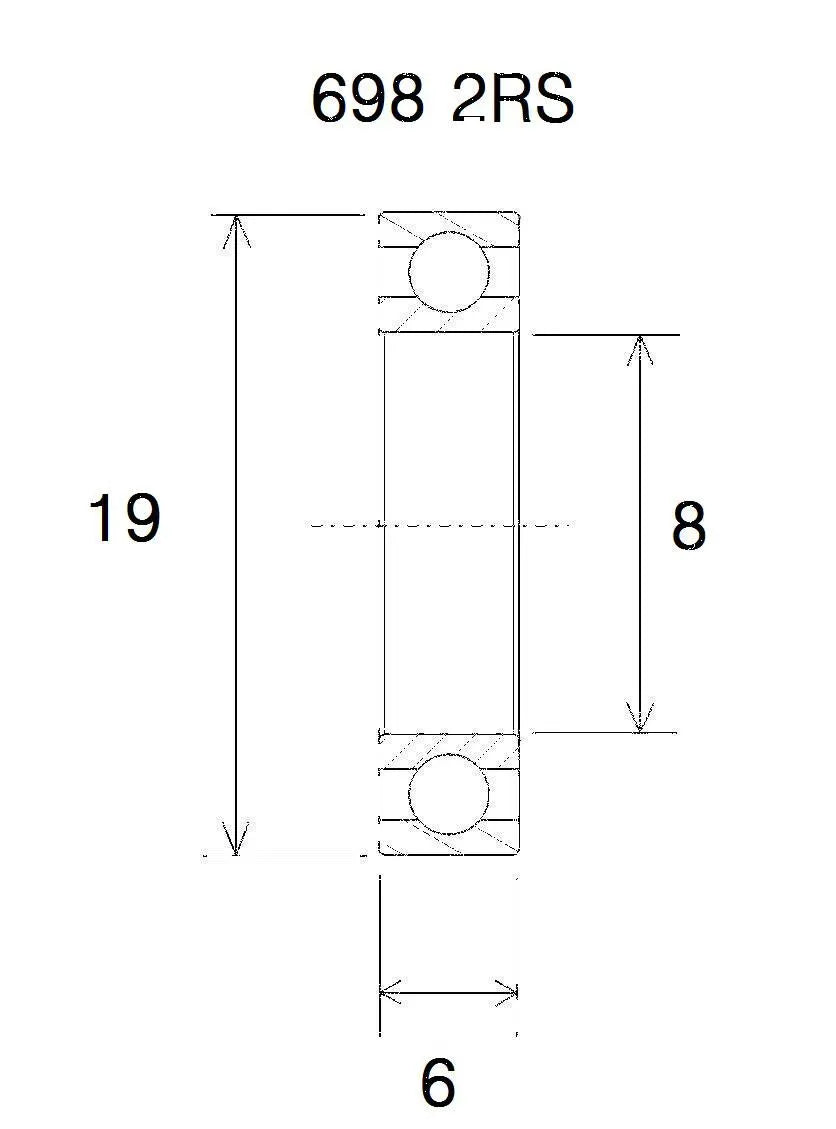 BLACK BEARING Max Lager 8x19x6 mm bild 1 PMMEDIA:bc83992018c5e36f