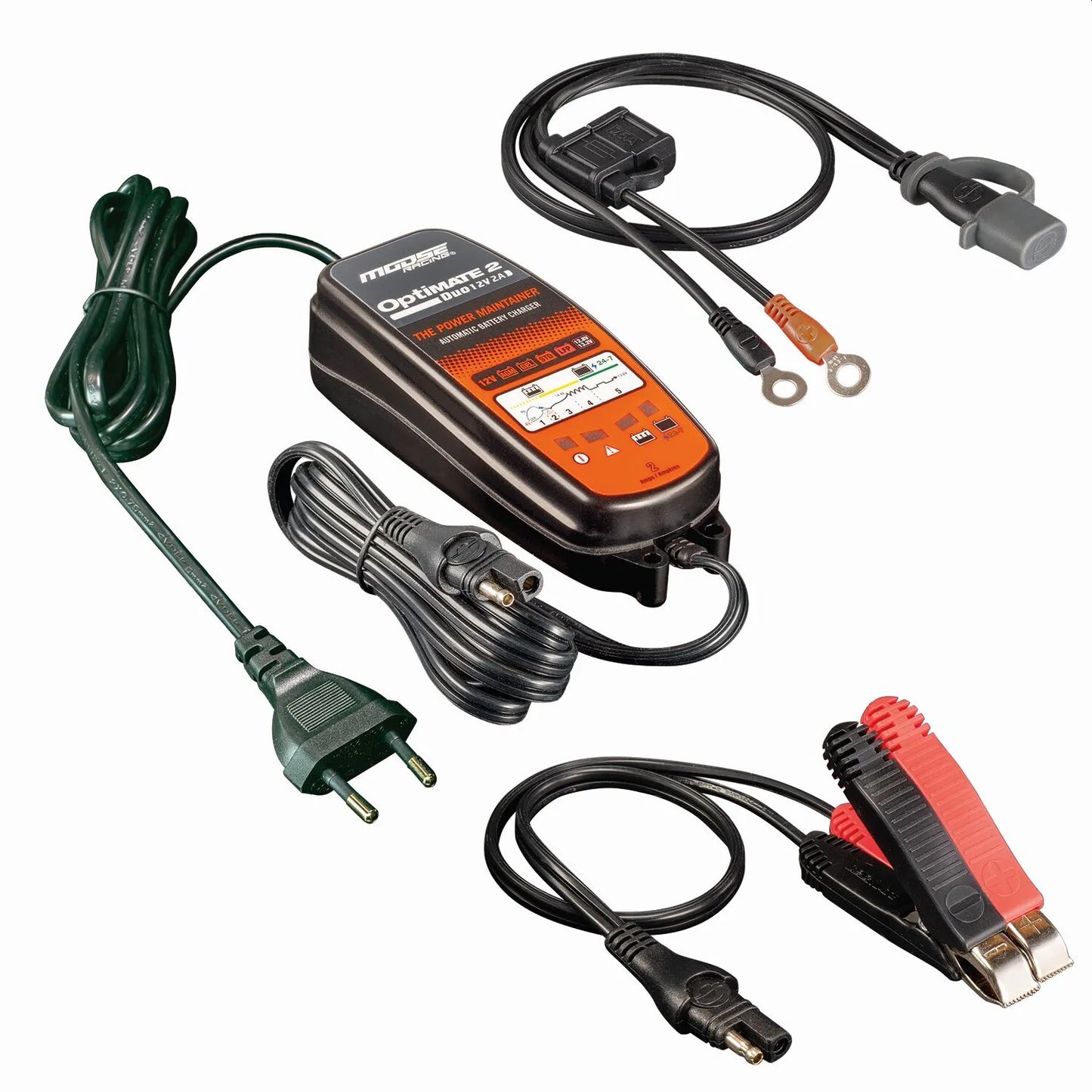 MOOSE OFFROAD HARD-PARTS OPTIMATE 2 DUO EU Batteriladdare bild 1 PMMEDIA:e4b82b3d43b834a4