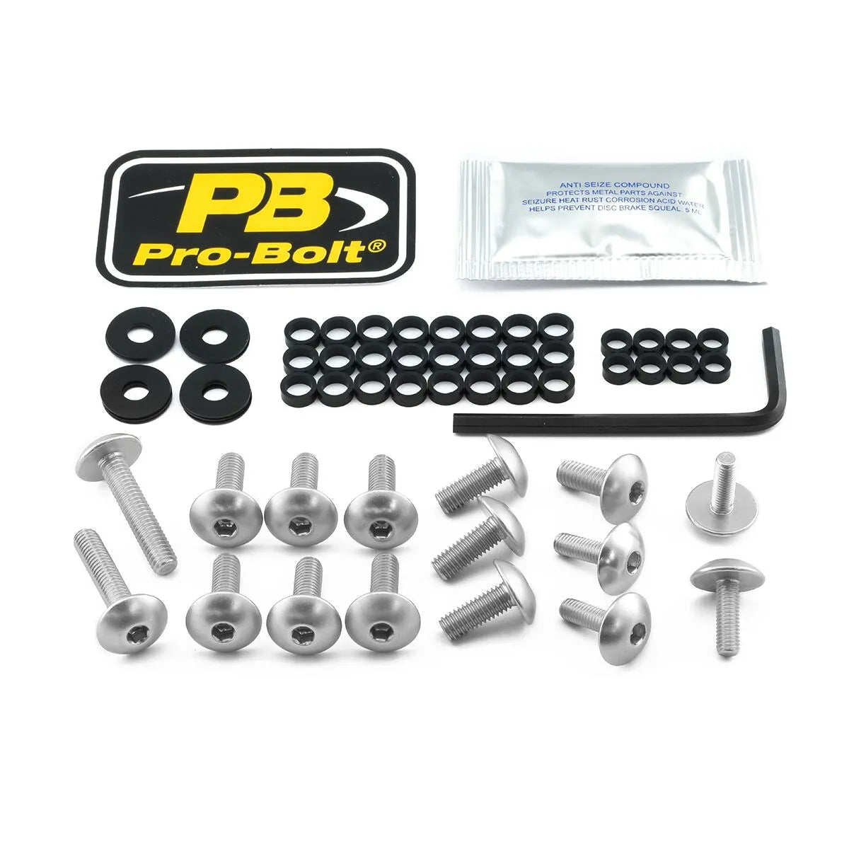 PRO BOLT Aluminium Fairing Bolt Kit för Yamaha bild 1 PMMEDIA:8a74ed4186e02ece