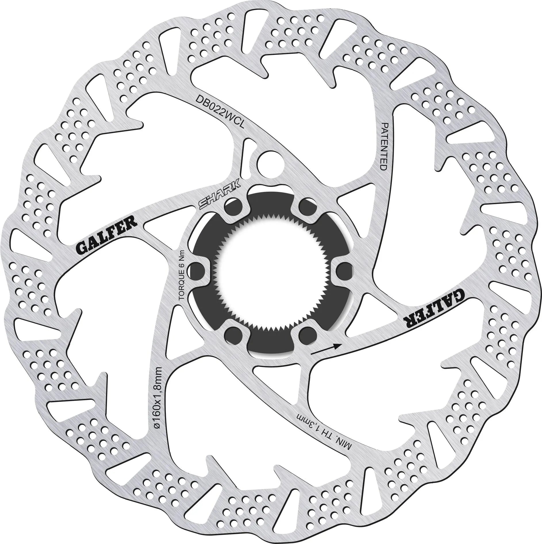 Galfer Fixed Disc Shark® Center-Lock Bromsskivor offroad bild 2 PMMEDIA:59895e13c543faa7