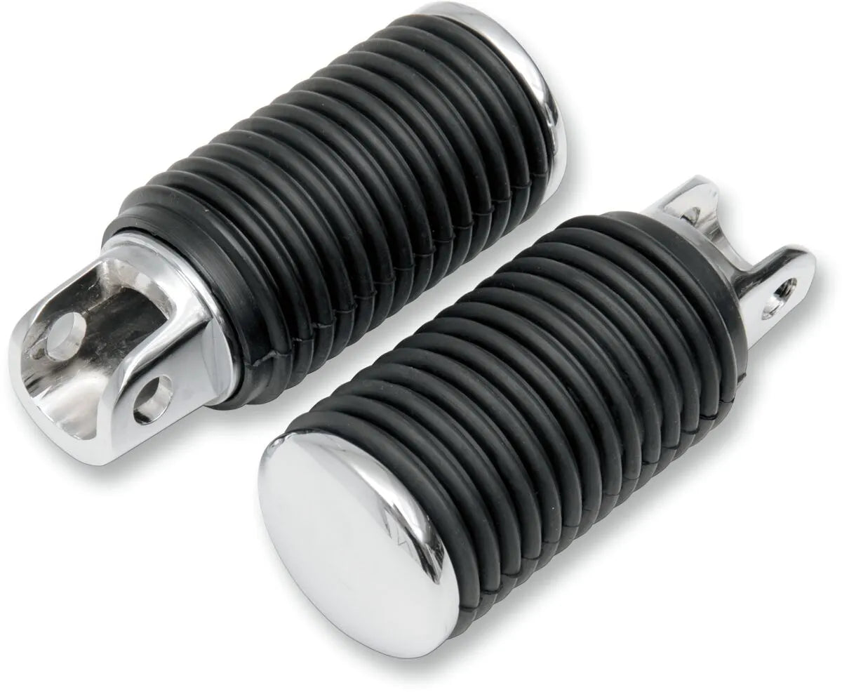 Drag Specialties Chrome Foot Pegs with Rubber Sleeves Highway bars & fotpinnar bild 2 PMMEDIA:cc19fe5b11ad8d88