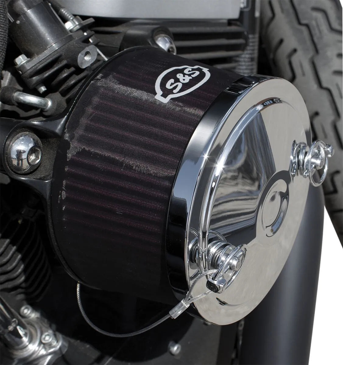 S&S CYCLE Pre-filter Stealth +1" till Super Stock Air Cleaner bild 2 PMMEDIA:e57bb54adbc3d553