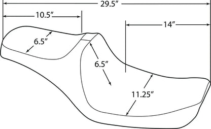 Drag Specialties Seats Predator III Seat Sadlar Harley Dyna Glide bild 13 PMMEDIA:333662a556815f31