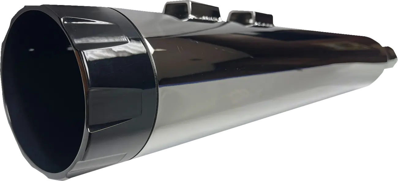 BASSANI XHAUST 4,5" Slip-On Ljuddämpare Chrome med Svart Ändkåpa bild 1 PMMEDIA:8810c7dd96b60b28