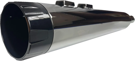 BASSANI XHAUST 4,5" Slip-On Ljuddämpare Chrome med Svart Ändkåpa bild 1 PMMEDIA:8810c7dd96b60b28