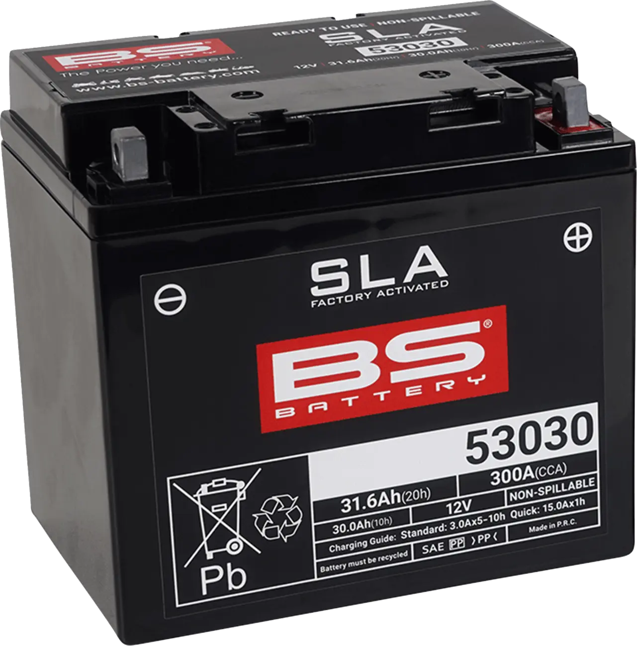 BS BATTERY 53030 SLA Underhållsfritt AGM-batteri bild 1 PMMEDIA:c04dc8227d6682bb