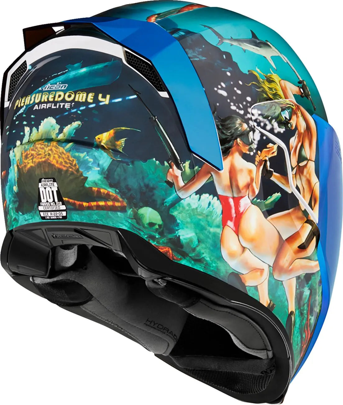 Icon Airflite™ Pleasuredome 4 Integralhjälm vuxen bild 8 PMMEDIA:4ca454011ddb1c5b