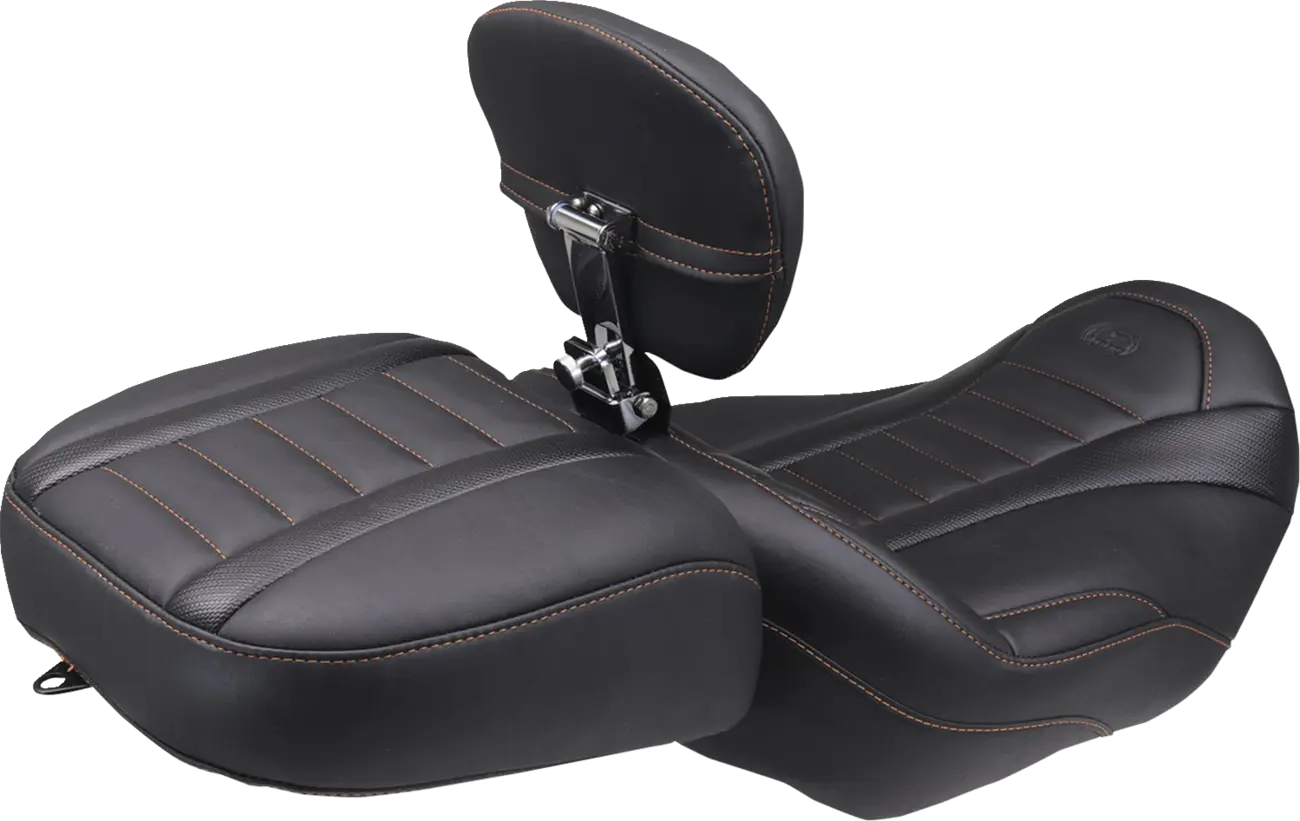 Mustang Wide Deluxe Touring Passenger Seat Sadlar Harley Touring bild 10 PMMEDIA:fcc22aea7ce7dffb