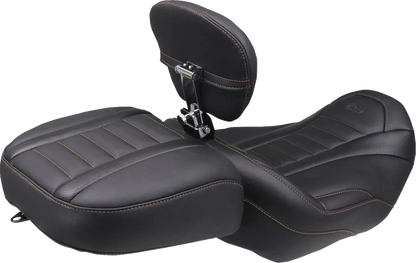 Mustang Wide Deluxe Touring Passenger Seat Sadlar Harley Touring bild 10 PMMEDIA:fcc22aea7ce7dffb