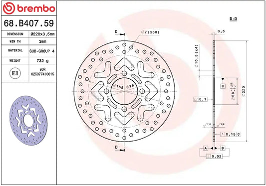 BREMBO Serie Oro Bromsskiva Fast Prime Line bild 2 PMMEDIA:4e9763820607f9f4