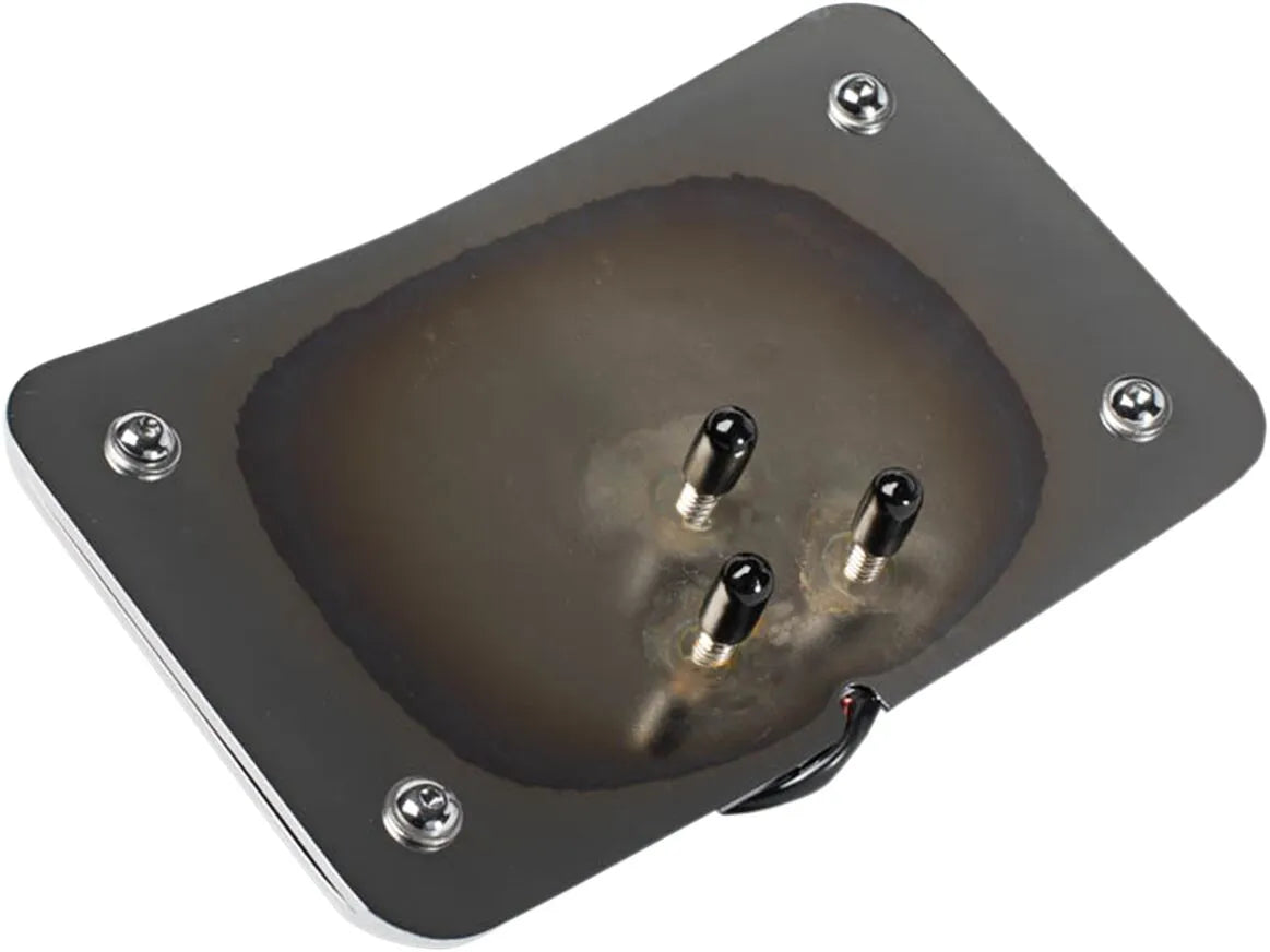 CYCLE VISIONS LED-upplyst nummerplåtsram med 3 hål krom bild 4 PMMEDIA:0cbdbaa8457b1607