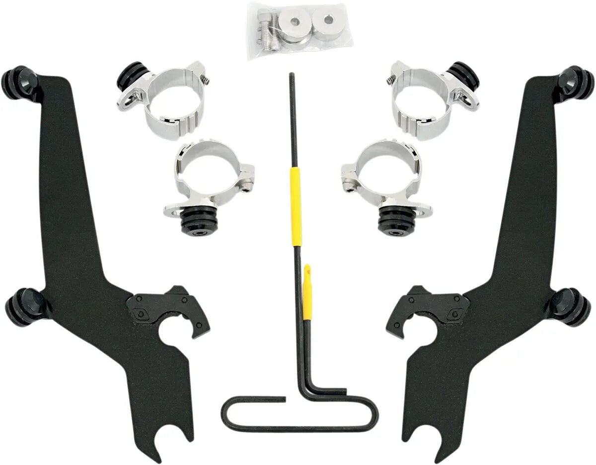 Memphis Shades Metric No-Tool Trigger-Lock Mount Kit for Sportshield Fästdelar & kit för vindrutor bild 7 PMMEDIA:e669086455f8c4f0