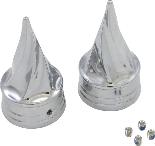 KURYAKYN Front Axle Nut Cover Twisted Chrome bild 1 PMMEDIA:3caf61f987af90e0