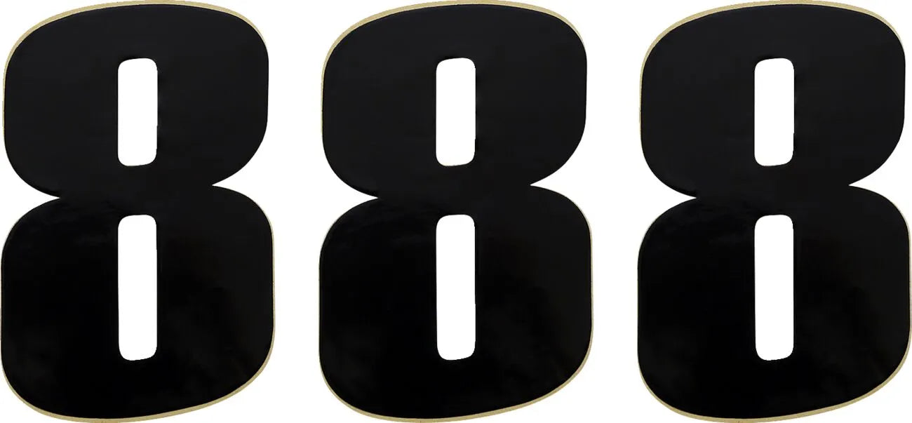 MOOSE OFFROAD HARD-PARTS Vinyl Race Number #8 6" Svart bild 1 PMMEDIA:48afc1922916fe62