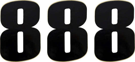 MOOSE OFFROAD HARD-PARTS Vinyl Race Number #8 6" Svart bild 1 PMMEDIA:48afc1922916fe62