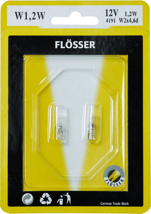 FLOSSER Glödlampor W2X4,6D 12V 1,2W 10-pack bild 1 PMMEDIA:30f71fa3f54b22bf