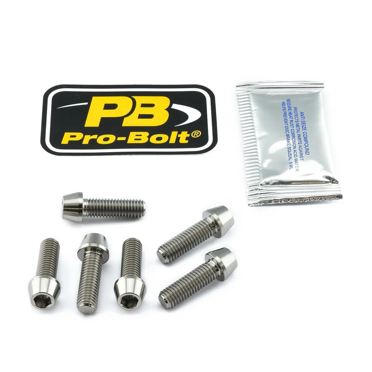 PRO BOLT Titanium Clip-On Styre Fästsats bild 1 PMMEDIA:49f608d3b7f93160