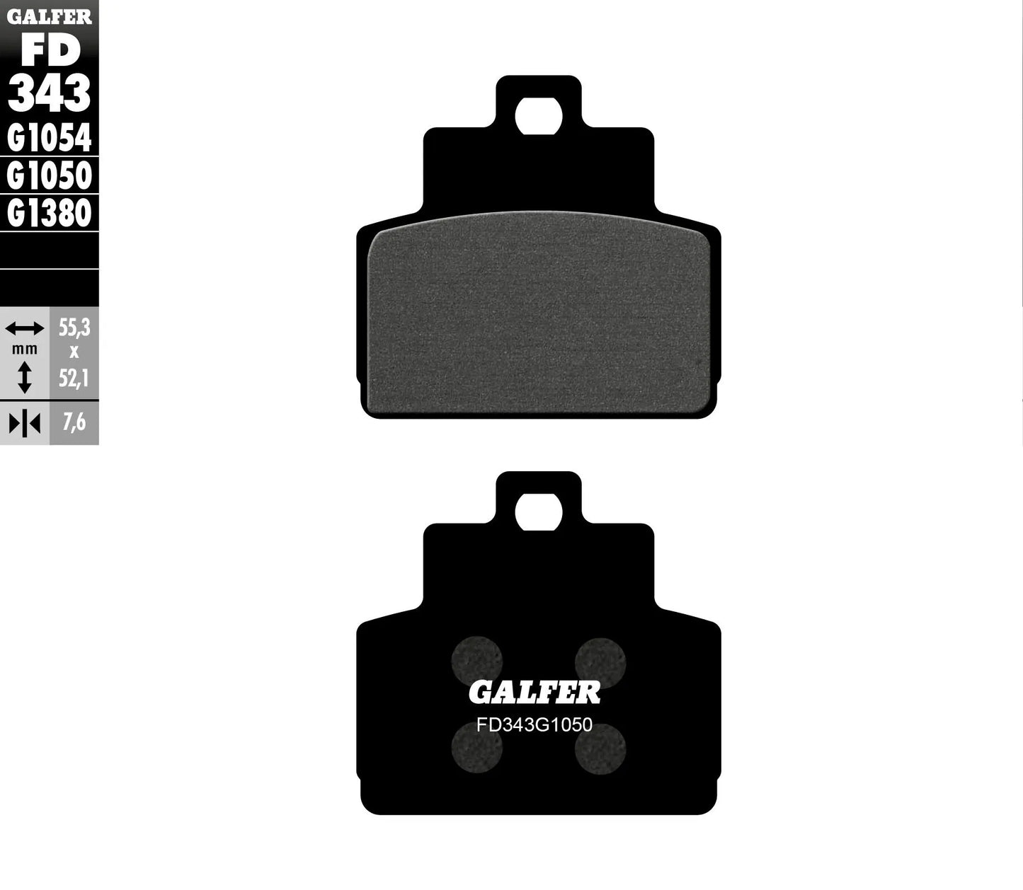 GALFER Semi-Metal Bromsbelägg för Scooter bild 1 PMMEDIA:0400e49f1af46fe3