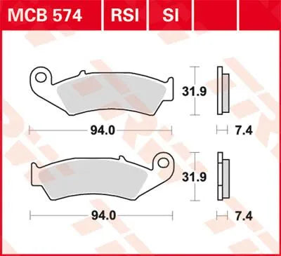 TRW SI Series Sinterade Off-Road Bromsbelägg bild 1 PMMEDIA:f26363f746ea2786