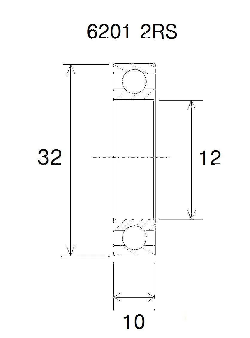 BLACK BEARING B3 Kulager 12x32x10 mm bild 1 PMMEDIA:6fd98faab93174bb