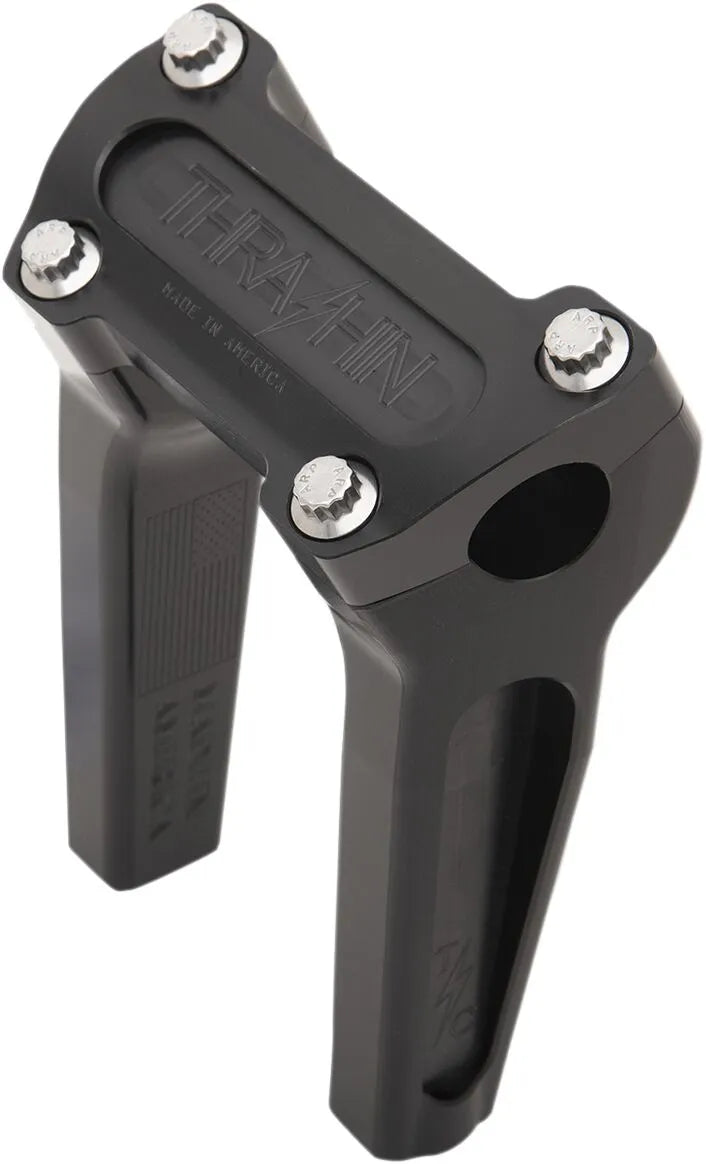 THRASHIN SUPPLY CO. Handlebar Risers 6" Raka Svarta bild 1 PMMEDIA:68e9b56ec6a72c25