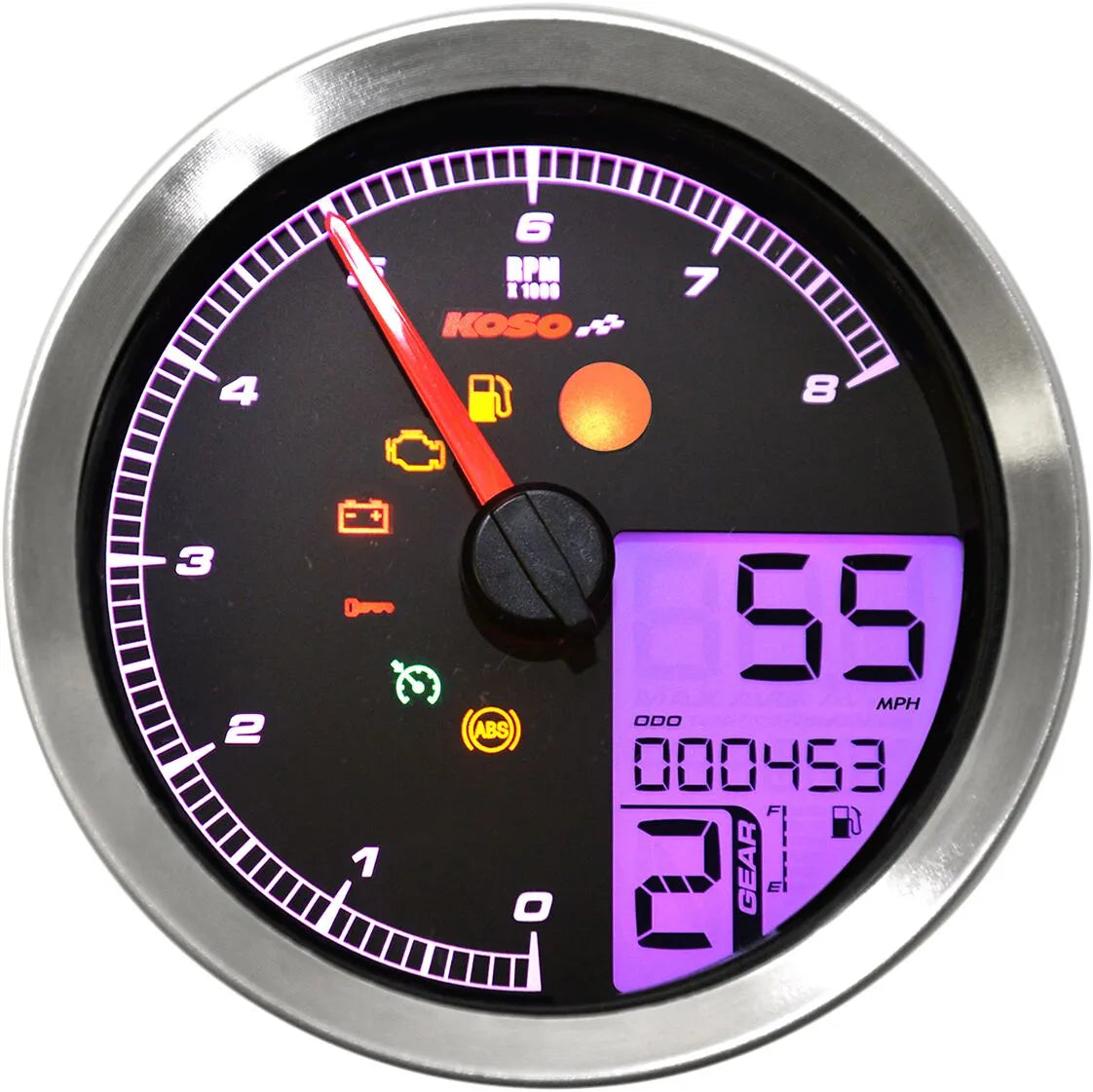 KOSO NORTH AMERICA HD-04 Multifunktion Hastighetsmätare/Tachometer bild 6 PMMEDIA:77463f4321bf70d2