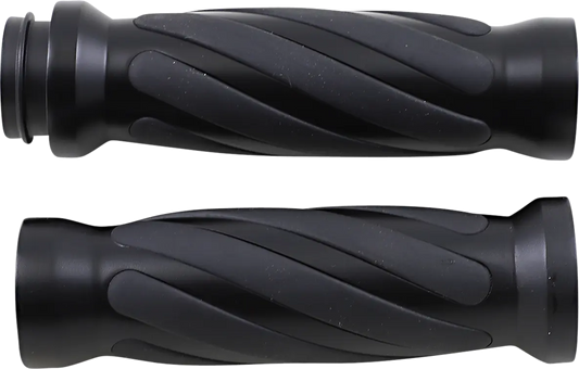 DRAG SPECIALTIES Twisted Grepp i Svart bild 1 PMMEDIA:f4a04a07dbb7301c