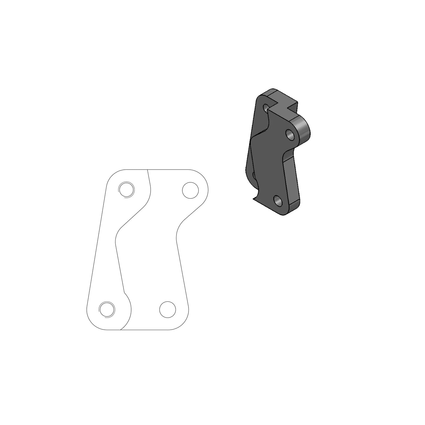 MOTO-MASTER Supermoto Bromsok Adapter bild 1 PMMEDIA:52f54a91e7ee4983