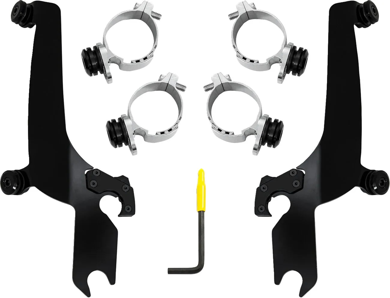 Memphis Shades Metric No-Tool Trigger-Lock Mount Kit for Sportshield Fästdelar & kit för vindrutor bild 8 PMMEDIA:44d94879f9dd84be