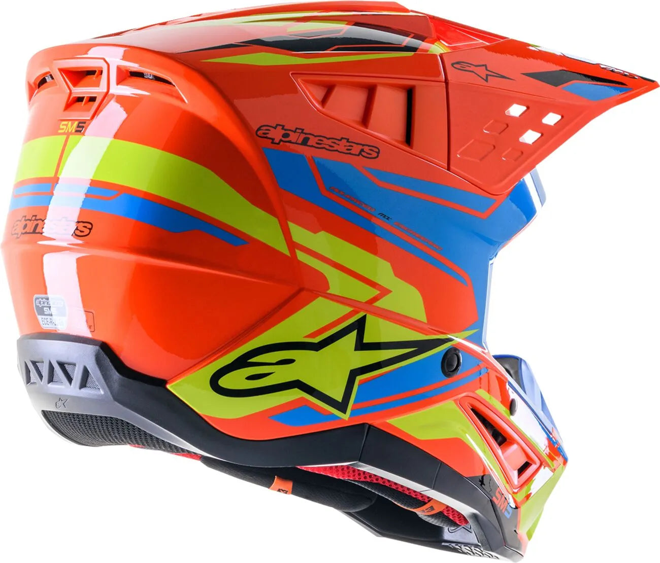 Alpinestars(Mx) Supertech M5 Action 2 Offroadhjälm integral vuxen bild 4 PMMEDIA:cd64a11a94eacb54