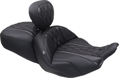 Mustang Deluxe Touring Seat Sadlar Harley Touring bild 9 PMMEDIA:3843dc2337da1325