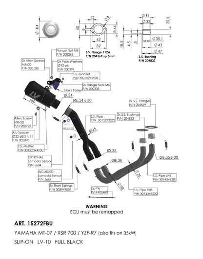 LEOVINCE LV-10 Full Black Avgassystem bild 5 PMMEDIA:54d3b62423b1acf0