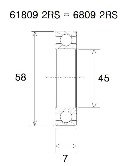 BLACK BEARING Max Lager 45x58x7mm bild 1 PMMEDIA:414b2e4f6a72eeca
