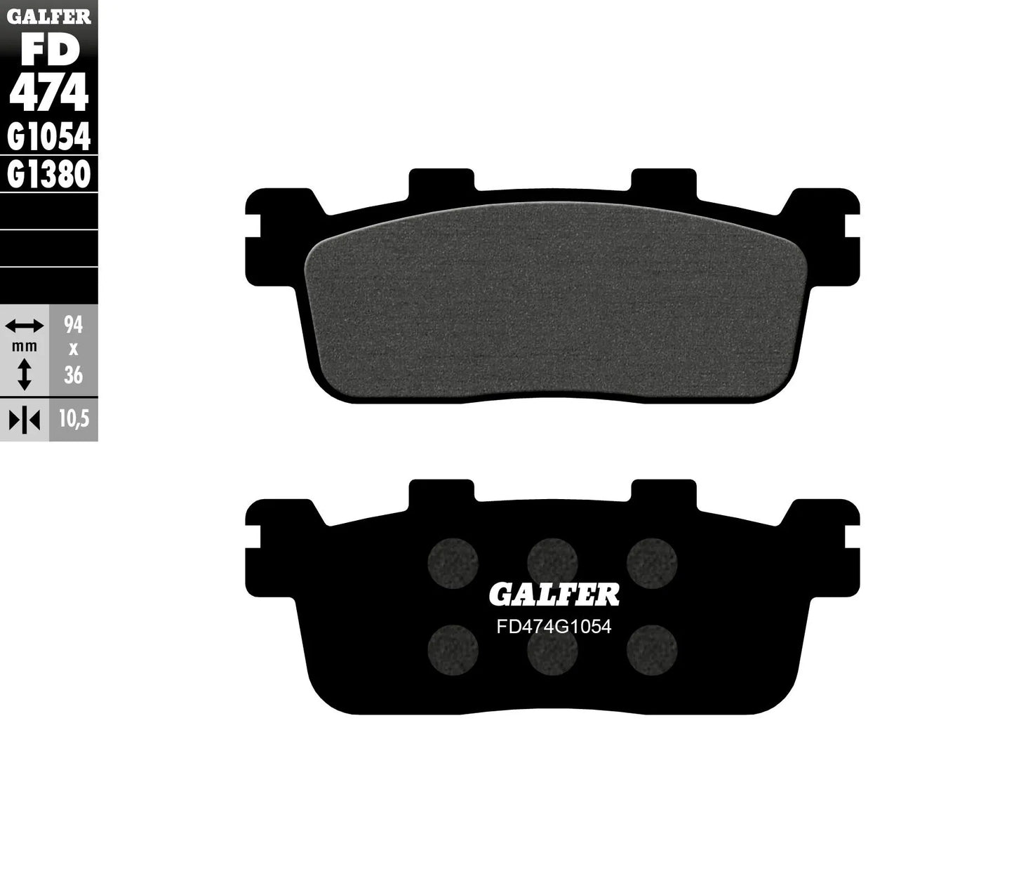 GALFER Semi-Metallic Bromsbelägg bild 1 PMMEDIA:cac024128837c078