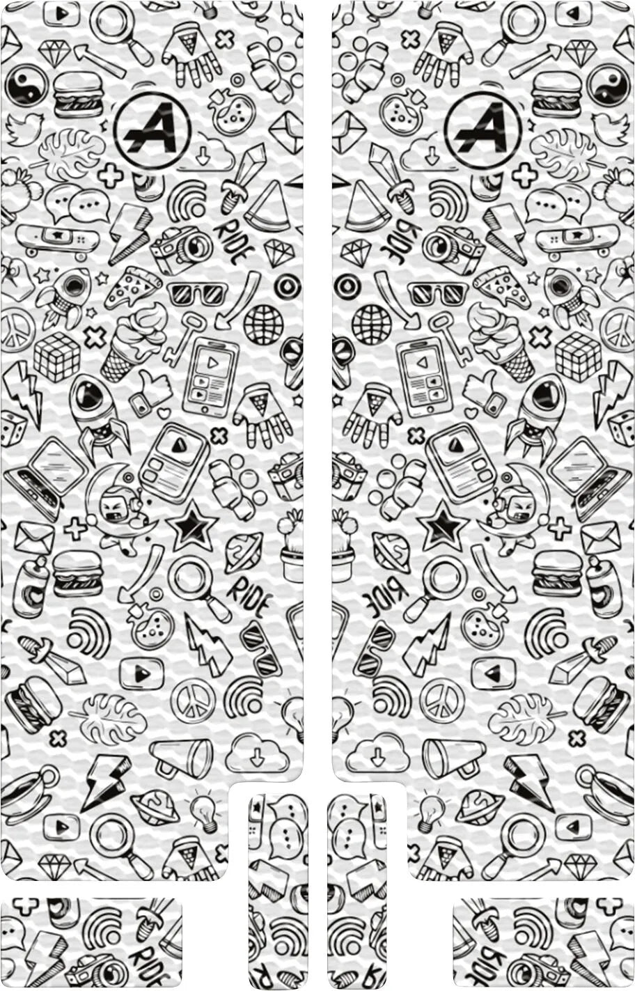 ALGIS Fork Decal Textured BK Icon bild 1 PMMEDIA:3fbf8ac7ffdb1a1b