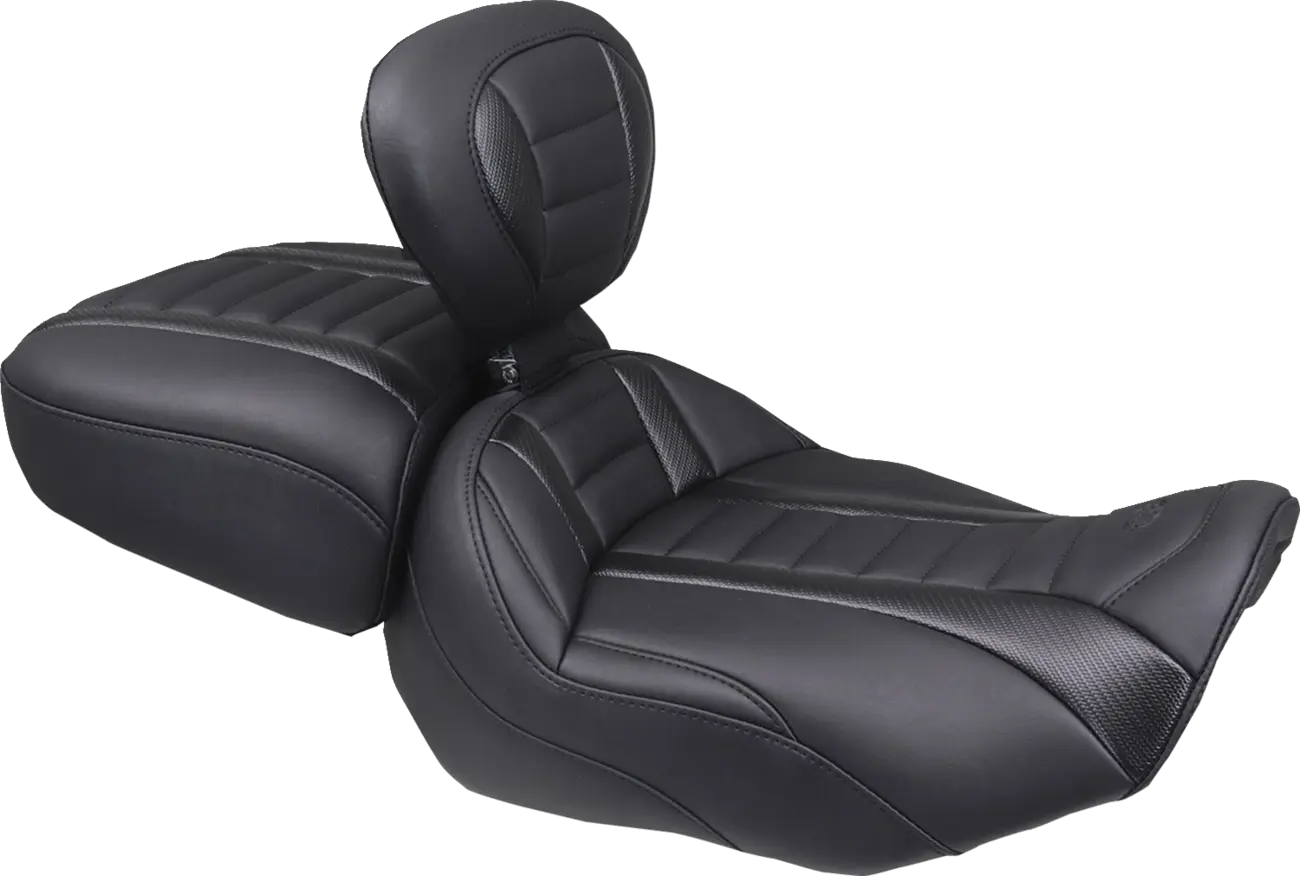 Mustang Wide Deluxe Touring Passenger Seat Sadlar Harley Touring bild 12 PMMEDIA:a38493e903a0ec2f